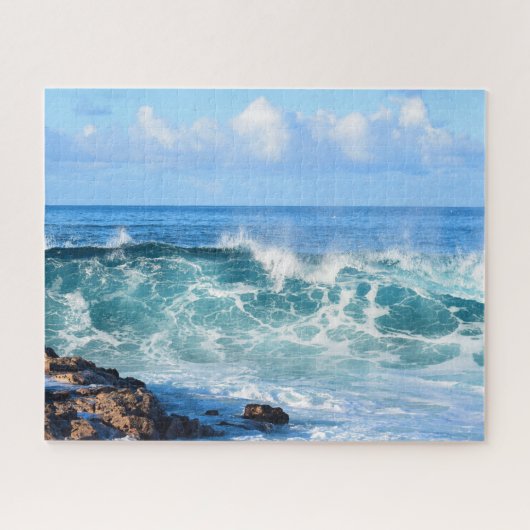 Puzzle Crashing Ocean Waves in Hawaii - 16x20 inch (Horizontal)