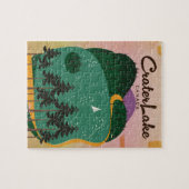 Puzzle Crater lake Canada Affiche de voyage (Horizontal)