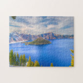 Puzzle Crater Lake Oregon. (Horizontal)