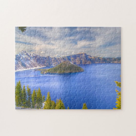 Puzzle Crater Lake Oregon. (Horizontal)