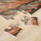 Puzzle Cratère du mont Vésuve d'un dessin original (Côté)