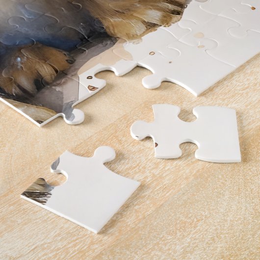 Puzzle Cravate d'aquarelle chabot (Côté)