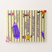 Puzzle Crayons et rubers amusants (Horizontal)