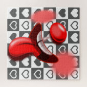 Puzzle Crazy Clown & Coeurs (Horizontal)