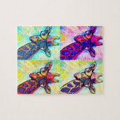 Puzzle Crazy Giraffe Man Colors (Horizontal)