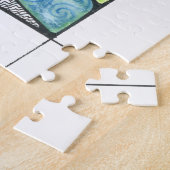 Puzzle Crazy Quilt avec des œuvres d'art de Menage (Côté)