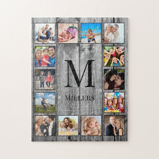 Puzzle Create Your Custom Photo Collage Rustic Farmhouse (Vertical)