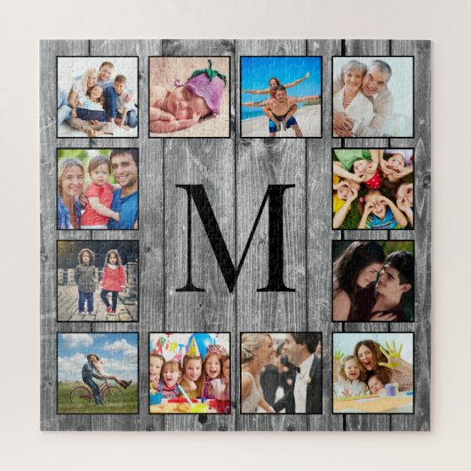 Puzzle Create Your Custom Photo Collage Rustic Farmhouse (Vertical)