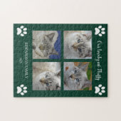 Puzzle Create your own cat photo collage monogram name (Horizontal)