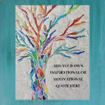 Puzzle Create your own Inspirational / Motivational Quote<br><div class="desc">This decorative jigsaw puzzle features a mosaic tree of life in rainbow colors and space for you to add your own inspiring quote. Use the Customize Further option to change the text size, style or color if you wish. Because we create our own artwork you won't find this exact image...</div>