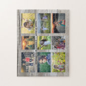 Puzzle Create your own rustic wood family photo collage (Vertical)