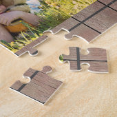 Puzzle Create your own rustic wood family photo collage (Côté)