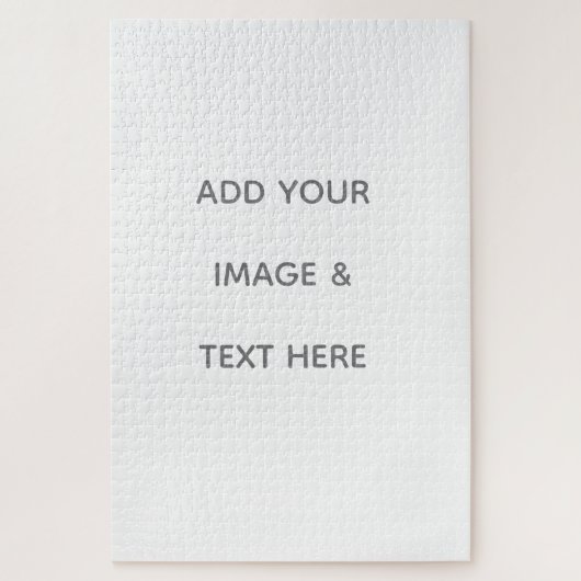 Puzzle Create Your Own white  (Vertical)