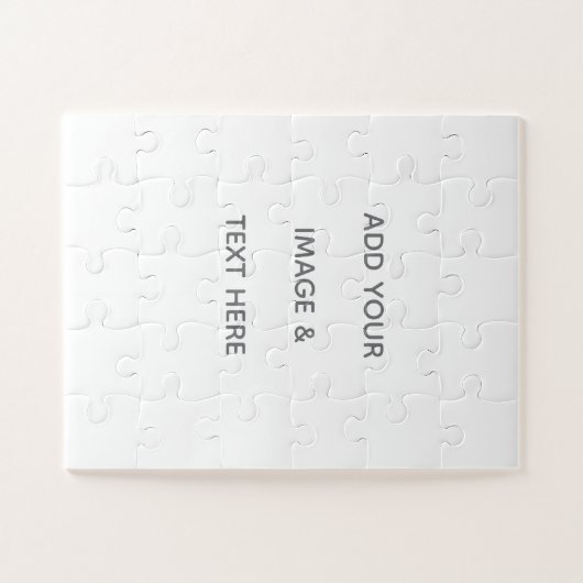 Puzzle Create Your Own white  (Horizontal)
