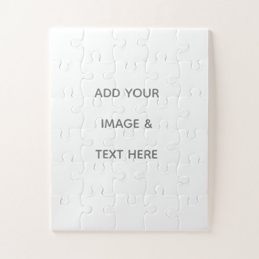 Puzzle Create Your Own white  (Vertical)