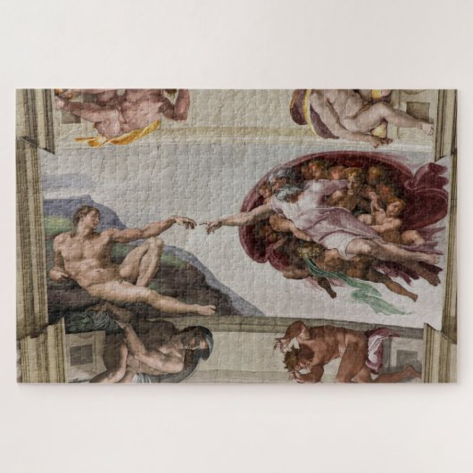 Puzzle création d' adam fresco (Horizontal)