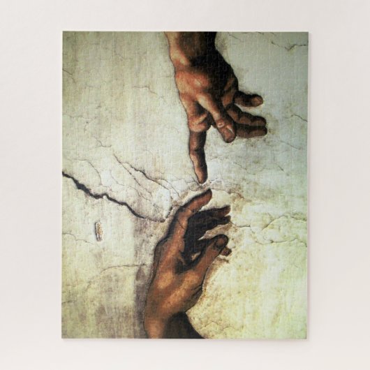 Puzzle Création d'Adam - mains Michaël Angelo 1475 - 1564 (Vertical)