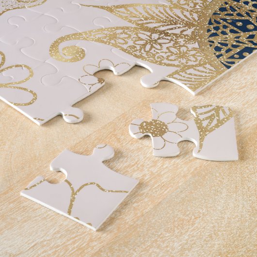 Puzzle Creative Gold Yin Yang Night Day Mandala (Côté)