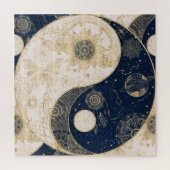 Puzzle Creative Gold Yin Yang Night Day Mandala (Vertical)