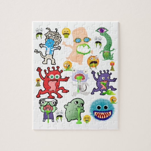 Puzzle Créatures et monstres de Puking amusants (Vertical)