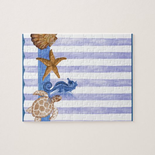 Puzzle Créatures marines nautiques (Horizontal)