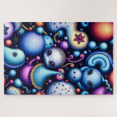 Puzzle Créatures Whimsical - Monde de l'Imaginaire coloré (Horizontal)