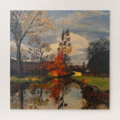 Puzzle Creek Side in Autumn, Original de Gary Poling (Horizontal)