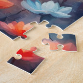 Puzzle créer votre propre message d'inspiration, fleurs (Côté)