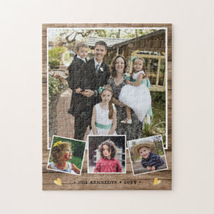 Puzzle Créez votre propre 4 nom de famille Collage photo