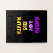 Puzzle Créez votre propre bébé violet jaune Jaune Art pou (Horizontal)