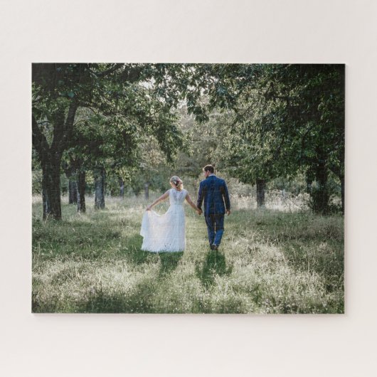 Puzzle Créez votre propre cadeau photo photo Mariage pers (Horizontal)