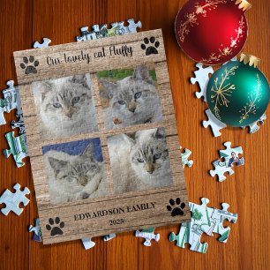 Puzzle Créez votre propre collage de photo de chat monogr