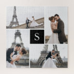 Puzzle Créez votre propre collage monographique de 4 phot<br><div class="desc">Ajoutez vos photos et votre monogramme personnalisé pour un design spécial d'un genre.</div>