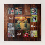 Puzzle Créez votre propre collection de photos de famille<br><div class="desc">Créez votre propre script de collage photo de famille et un puzzle monogrammed. Ajoutez vos propres photos personnelles,  texte,  citations,  monogramme pour personnaliser.</div>
