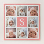 Puzzle Créez votre propre collection Instagram Monogramme<br><div class="desc">Vous pouvez utiliser des photos Instagram pour cette conception. Utilisez 8 photos carrés pour créer un cadeau unique et personnel. Ou vous pouvez garder le chiot hipster et faire un gardien branché. Si vous avez besoin d'ajuster les images,  cliquez sur l'outil personnaliser pour apporter des modifications.</div>