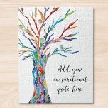 Puzzle Créez Votre Propre Devis De Motivation Inspiration<br><div class="desc">Ce puzzle unique est décoré avec une mosaïque colorée Arbre de vie. Ajoutez le devis ou le message que vous avez choisi pour le personnaliser. Cliquez sur Personnaliser pour modifier la police,  la taille de police et la couleur de police. Mosaïque originale © Michele Davies.</div>
