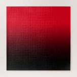 Puzzle Créez votre propre Ombre noir<br><div class="desc">Un dégradé rouge et noir clair personnalisable. Choisissez votre couleur arrière - plan préférée. Changez la couleur rouge arrière - plan pour créer votre propre puzzle stimulant avec un dégradé de couleur simple. Vous pouvez également ajouter un texte personnalisé, une lettre monogramme ou une photo à la conception. Si vous...</div>