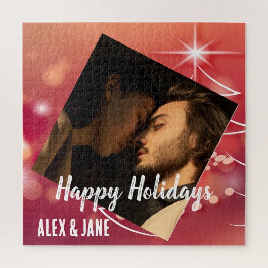 Puzzle Créez votre propre photo script moderne vacances t (Vertical)