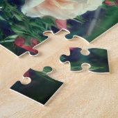 Puzzle Créez Votre Propre Rose Photo Peach Et Le Cadre Bu (Côté)