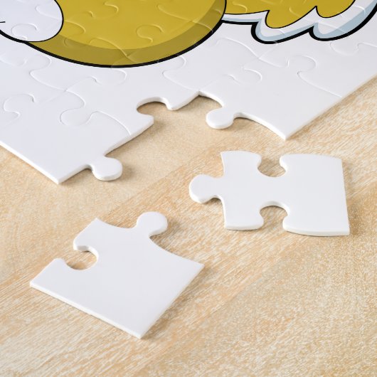 Puzzle Crème glacée Chien avec gaufre (Côté)