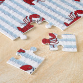 Puzzle crépon de coton de homard (Côté)