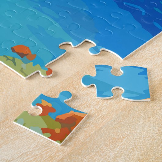 Puzzle Crète Grèce Travel Art Vintage (Côté)