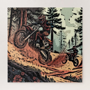 Puzzle Creuser la saleté - Pilotes de moto cross