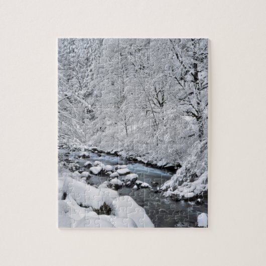 Puzzle Crique blanche moelleuse pittoresque, Oregon (Vertical)