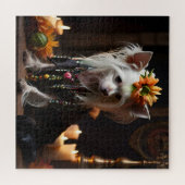 Puzzle Cris chinois habillé comme le Jour des Morts (Horizontal)