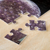 Puzzle Cristaux de coeur pourpre - Pierres d'améthyste (Côté)