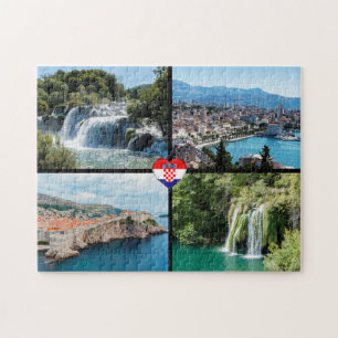 Puzzle Croatia Beautiful Scenic Landmarks - Europe
