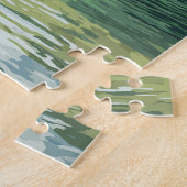 Puzzle Croatia Illustration Travel Art Vintage (Côté)