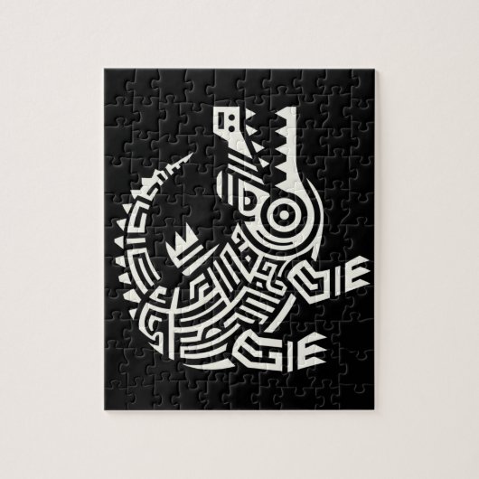 Puzzle Crocodile (Vertical)
