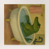 Puzzle Crocodile à l'heure du bain (Horizontal)